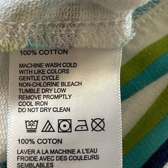 Tommy Bahama Striped Aruba Full-Zip Sweatshirt /Jacket w Pockets Green Aqua Navy - Picture 9 of 10